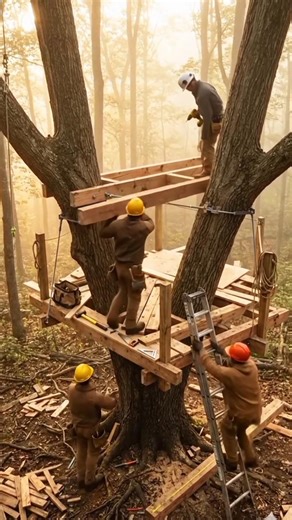 Ultimate Forest Treehouse Build | Cozy Wooden Cabin Life