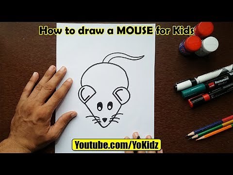How to draw a MOUSE for Kids