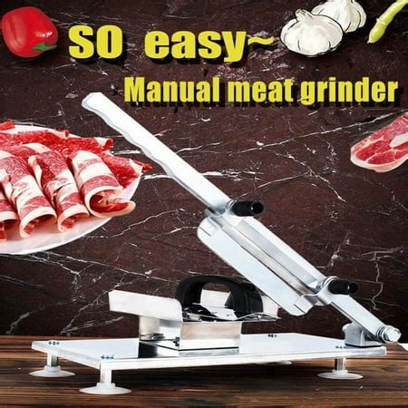 AMERTEER Household Manual Food Fruit Slicer Lamb Beef Slicer Frozen Meat Cutting Machine Mutton Roll Cutter Adjustable Thickness - Walmart.ca
