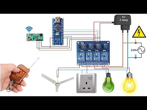 How to make RF Remote Control For Home Appliances | How to Decode RF Remote