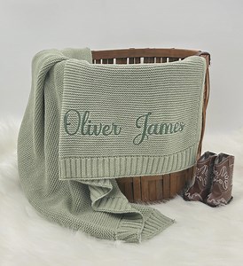 Embroidered Baby Blanket, Personalized Baby Blanket, Gift for Baby, Baby Shower Gift, Custom Baby Name Blanket, Keepsake for Baby - Etsy