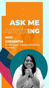 Join us for an Insightful Q&A Session with Cresentia our People Solutions Leader at Mumbai! #AskMeAnything : Some candid conversations and fun insights! #Leader #Fun #Questions #weloveconcentrix | Concentrix