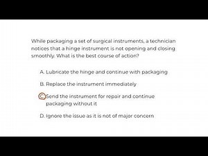 CRCST Free Practice Sample Question 2