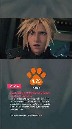 Final Fantasy VII Remake Intergrade for Switch 2 (Review)