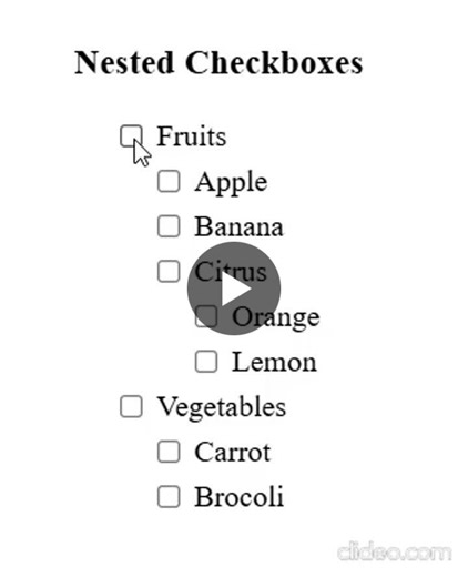 Building Nested Checkboxes in React with State Propagation | Rachit Garg posted on the topic | LinkedIn
