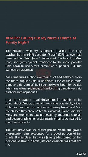 AITA For Calling Out My Niece’s Drama At  ⛴ Family Night? | Dangerous Predators | Facebook