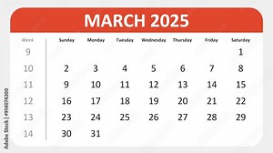 March 1, 2025: Animated 2025 planner showcasing March calendar, highlighting March 1st with space for tasks, notes, and to-do lists.