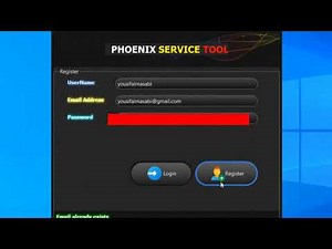 طريقة التسجيل في برنامج phoenix service tool