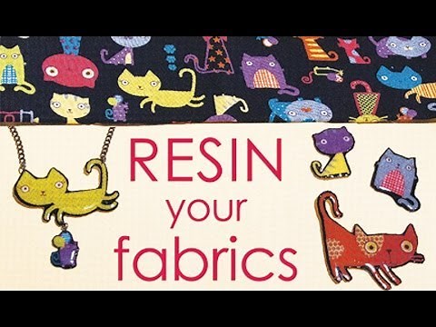 How To Resin Your Fabric Scraps - Make Jewelry, Buttons, Pins,... by Little Windows