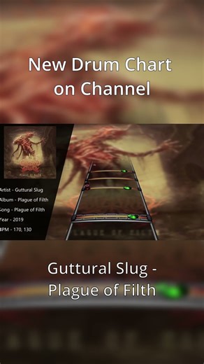 Guttural Slug - Plague of Filth (Drum Chart) #drumchart #metal #music