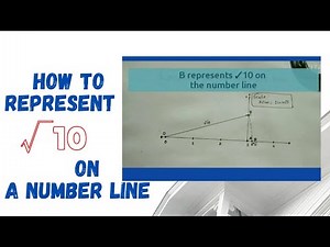 Class -9| Maths| Real Numbers|How to represent square root 10 on the number line#