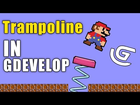 How to Make a Simple Trampoline / Jump Pad in GDevelop 5 - Tutorial