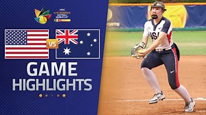 38K views · 454 reactions | HIGHLIGHTS |  USA vs  Australia WBSC U-15 Women's Softball World Cup 2025 Opening Round | Game 28 #SoftballWorldCupWU15 | WBSC | Facebook
