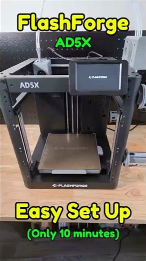 AD5X Flashforge 10 Minute Set Up! #flashforge #asmr #3dprinting #ad5x