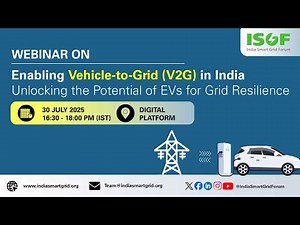 Webinar | Enabling Vehicle to Grid (V2G) in India Unlocking the Potential of EVs for Grid Resilience