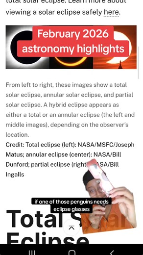 February astronomy! Recorded this after the full moon, which was on the 1st but there's still a few noteworthy things to be seen in the sky above! Planetary parade, planetary alignment, solar eclipse, eclipse, annular eclipse, ring of fire eclipse, moon, penguins #greenscreen #astronomy #astronomytok #space #spacetok #eclipse