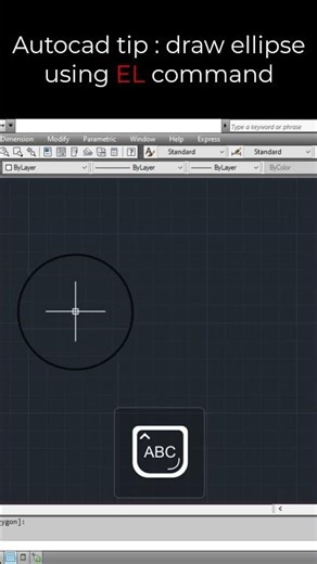 How to draw an ellipse in Autocad. #ellipse #autocad #engineering #autocadtutorial #architecture