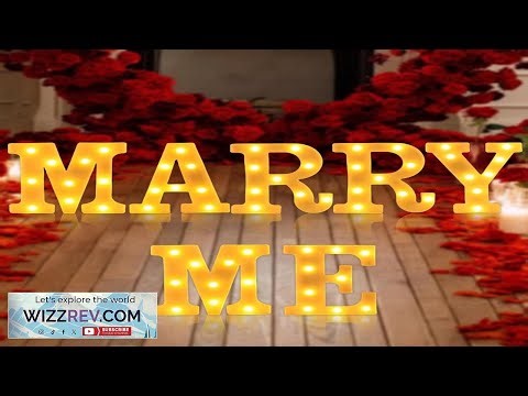 Marry Me Light Up Letters Led Marry Me Sign for Proposal Decorations