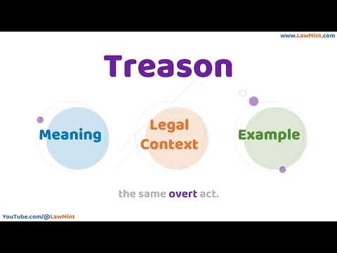 Treason Meaning Legal Context & Example Legal Terms Simplified @LawMint