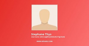 Stephane Thys YouTube Video Stats - SPEAKRJ Stats