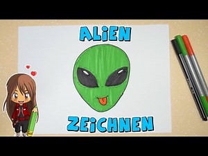 Alien Emoji einfach malen für Kinder | ab 5 Jahren | Malen mit Evi | deutsch