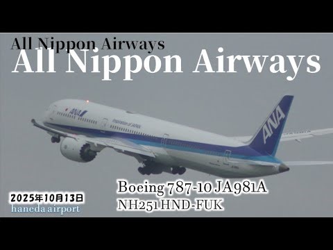 ✈[4K] ANA B787-10 JA984A/JA900A/JA981A landing & takeoff @Haneda Airport rwy34R/L(HND/羽田空港)