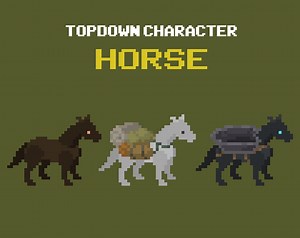 Horse - Top Down Pixel Art Characters by sanctumpixel