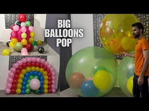 Big Giant Balloons, Balloons Rambo And Balloon Egg Popping Video!