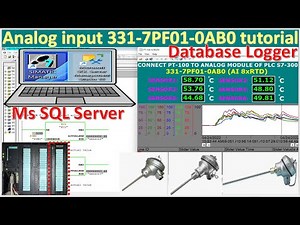 PLC S7-300 connect with temperature sensor and log data to SQL Server Database