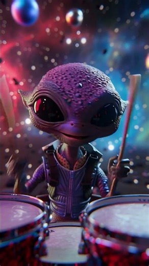 Cosmic Alien Guitarist 👽🎸✨