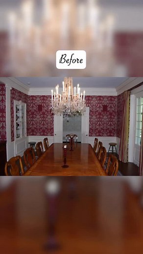 9.4K views · 309 reactions | I took this dining room from old and stuffy to young and modern with a few changes that made a big impact. | Christina Murphy Interiors | Facebook