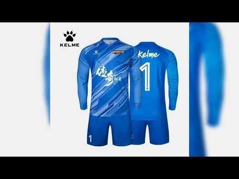 A must-have product! KELME Men Football Jerseys Goalkeeper Jersey Kid Long Sleeve Football Uniform
