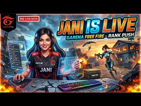 GIRL STREAMER RBZ JANI IS LIVE 🛑RANK PUSHING DAY- 1 || ROAD TO 2K FAM💕