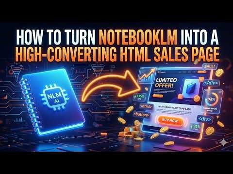 How to Turn NotebookLM Into a High-Converting HTML Sales Page