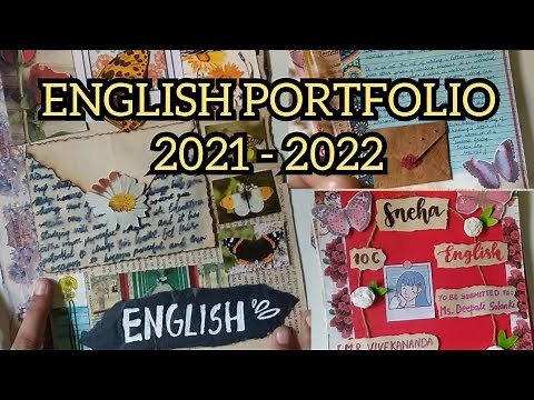 ENGLISH PORTFOLIO - Class 10 | 2021-2022 | *ideas+resources* | Class 10 English Portfolio