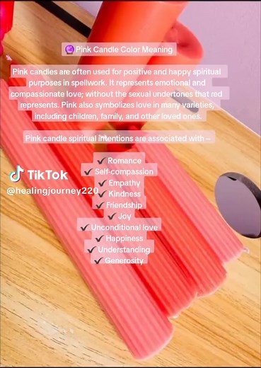 Pink Candle Spiritual Meanings and Uses