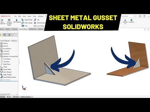 Sheet Metal Gusset in SOLIDWORKS | Robo CAD