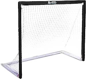 EZGoal 67109 Monster Steel Tube Heavy-Duty Official Regulation Folding Metal Hockey Goal Net, 6 x 4 - Feet, Red