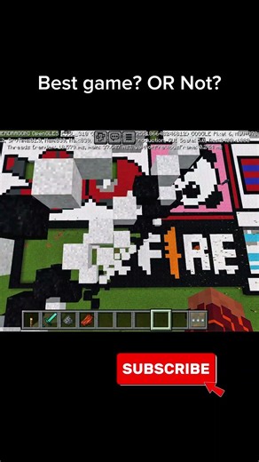 minecraft pixel art [013] #minecraft #freefire