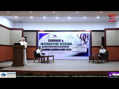 MBBS ABROAD SEMINAR 2026 || Manipur Edu Mentor || JR Consultant || Imphal Hotel