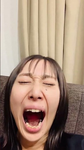 熟女のあくび #口の中 #フェチ