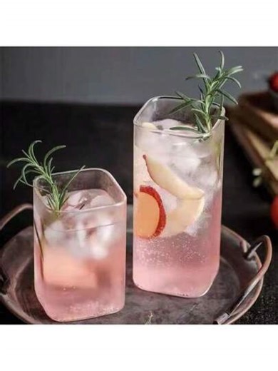 1pc Simple Square Borosilicate Glass Cup For Milk Tea, Cold Drinks, Suitable For Restaurants, Kitchens, Hotels, Cold Drink Shops, New Year, Spring Festival, Gathering, Etc. Can Be Used As Glass Water Cup, Iced Coffee Cup, Juice Cup, Milk Cup, Tea Cup, Etc. Suitable For Both Summer And Winter (Due To Lighting Problems, There May Be Color Differences, Which Is A Normal Phenomenon). | SHEIN