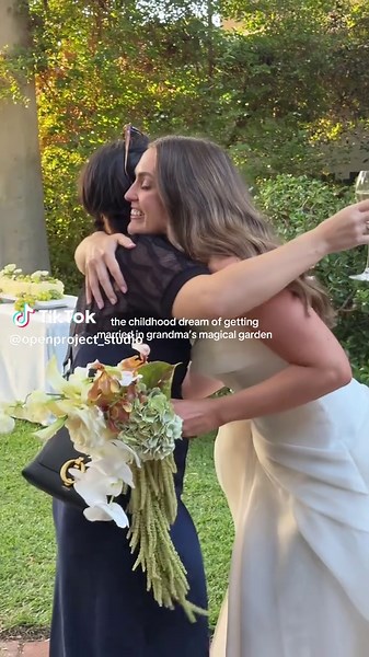 Backyard Wedding Magic in Grandma's Garden