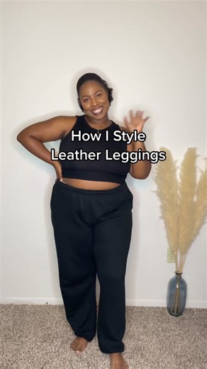 Styling Leather Leggings: Curvy Fashion Ideas