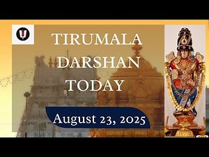 Tirumala Darshan Today | Book TTD Tickets Online – August 23, 2025