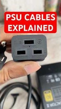PSU Cables Explained- PC Cables 101