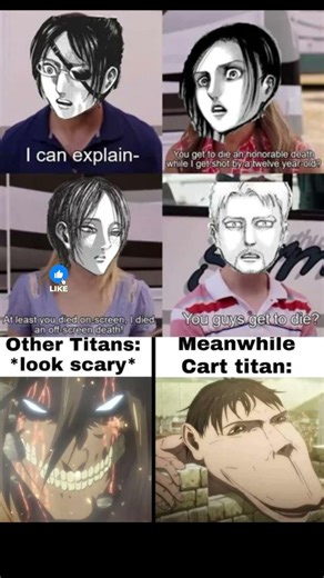 AOT Memes Part 10: Why is the Cart Titan like this? 😭 #shorts