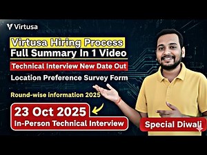 🔥 Virtusa Hiring Process Update 2025 | Technical Interview Experience | Survey Form & SpeechX Test