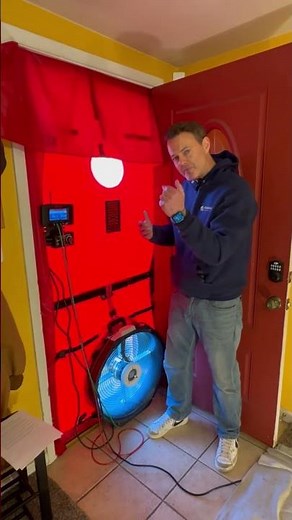 What a Blower Door is and How it Works! #shorts