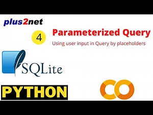 Parameterized query in SQLite database using id as user input in SELECT with WHERE condition check